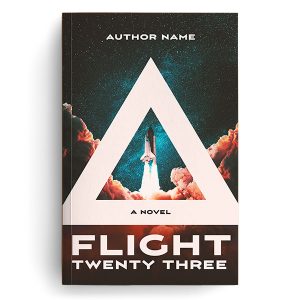 Flight 23, a sci-fi cover available as a premade cover design
